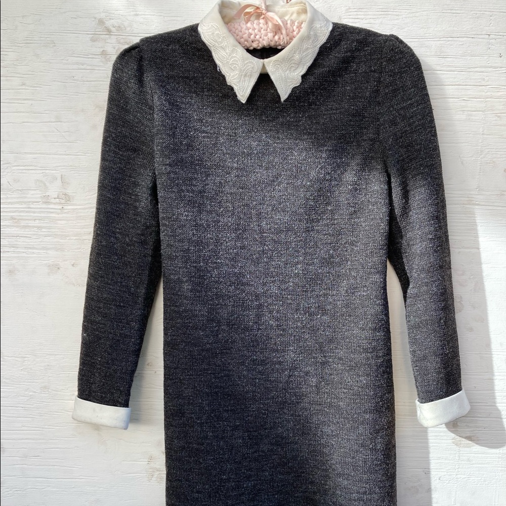 60s Lace Collar Mini Dress